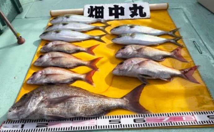 関西エリアの【船釣り特選釣果】 アマラバでシロアマダイが船中30匹と爆釣！