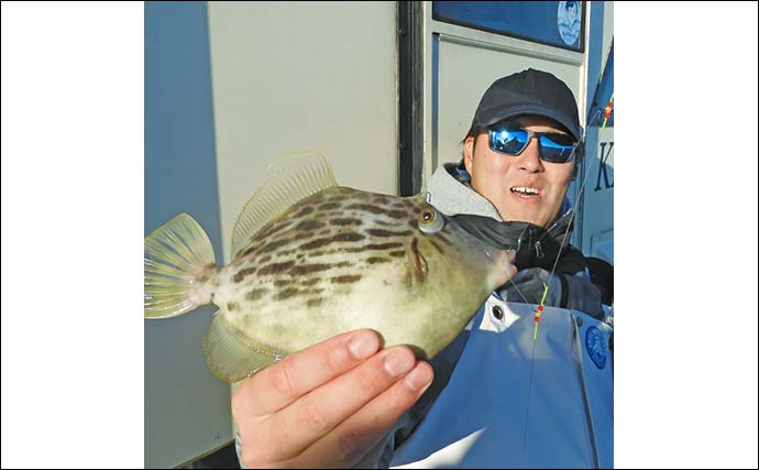 船カワハギ釣りで24cm良型ゲット【茅ヶ崎・まごうの丸】深場の小さなアタリを攻略して連発