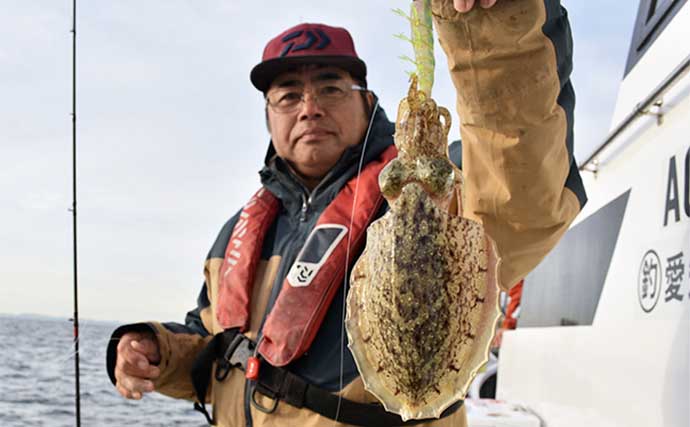 伊勢湾の船コウイカ釣りが開幕 【タックル・仕掛け・釣り方・オススメのエギを解説】