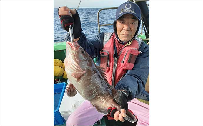 【船のエサ釣り釣果速報】玄界灘の沖五目釣りで大型アマダイ浮上！（福岡）