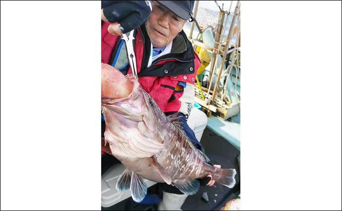 【船のエサ釣り釣果速報】玄界灘の沖五目釣りで大型アマダイ浮上！（福岡）