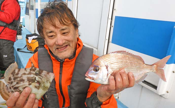 船のコマセ釣りで38cm頭にトップ31尾と好調！【千葉・直栄丸】置き竿釣法で良型続出