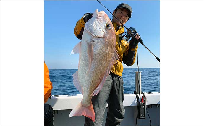 国境の島「対馬」沖でのジギング&タイラバでブリにマダイをキャッチ（福岡・なら丸）