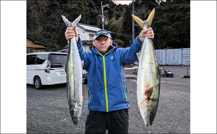 丹後ジギングで寒ブリを狙う！【京都・シーホーク】良型サワラと中型ブリを手中