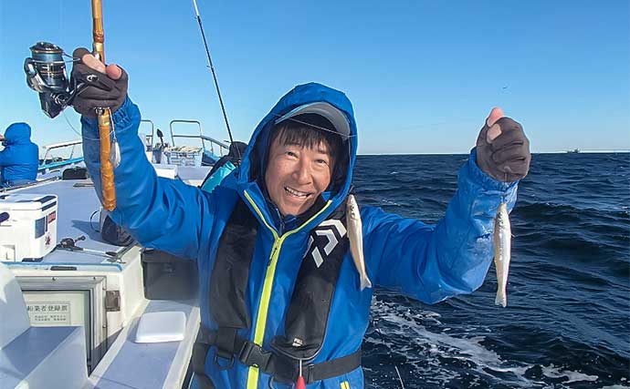 強風の木更津沖で船シロギス好釣【東京・まる八】誘いの工夫で20cm級が次々ヒット！