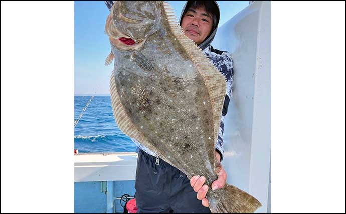 【船釣り釣果速報】芦屋沖の泳がせ釣りで大型ヒラメが続々浮上！（福岡）