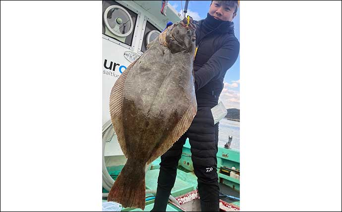 【船釣り釣果速報】芦屋沖の泳がせ釣りで大型ヒラメが続々浮上！（福岡）