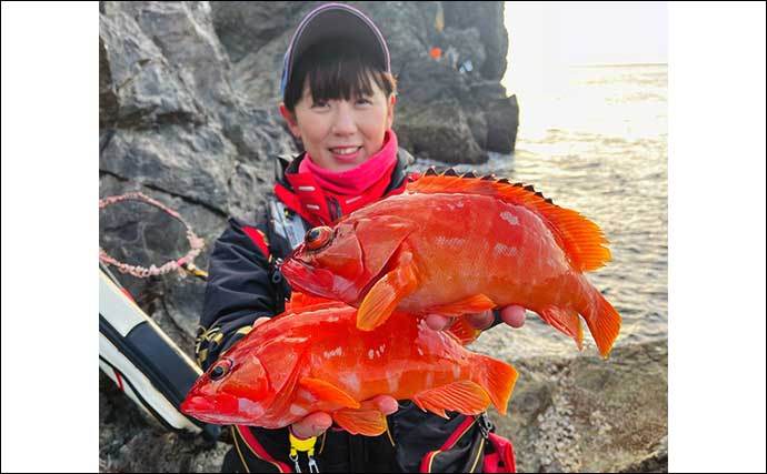 大分南部の沖磯でアカハタにキジハタにカサゴとロックフィッシュが好反応！【ふかしま丸】