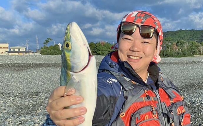 七里御浜で朝マヅメのサーフジギング釣行【三重】ナブラ発生でツバスをキャッチ