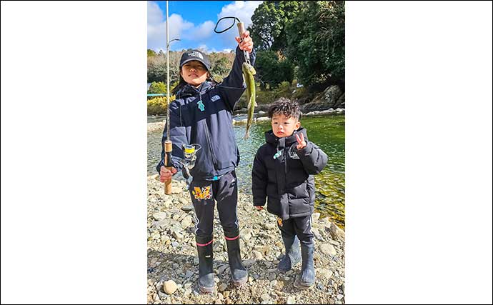 家族で冬のニジマス管理釣り場を満喫【奈良・北田原マス釣り場】魚の塩焼き＆たき火体験も大満足