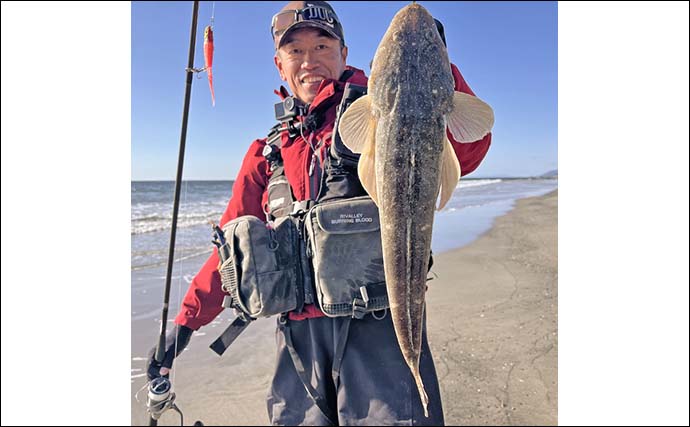 真冬のサーフでルアーを投げたらヒラメとマゴチが釣れた！【愛知・豊橋】