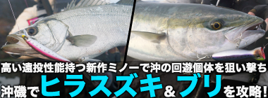 ミノー＆ポッパーで沖磯のヒラスズキと青物を攻略！【長崎・平戸】高い遠投性能が決め手に