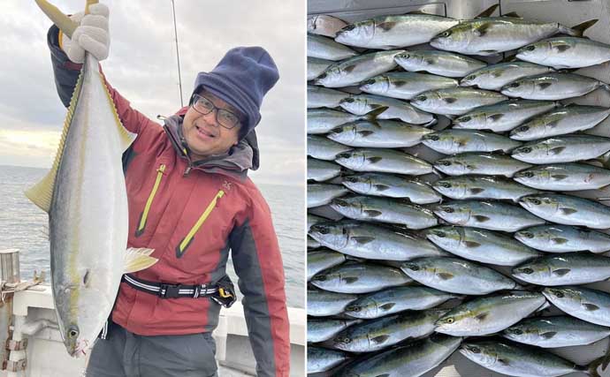 関西エリアの【沖釣り特選釣果】由良沖ジギングでハマチ・ハマチ・ハマチ！爆釣！