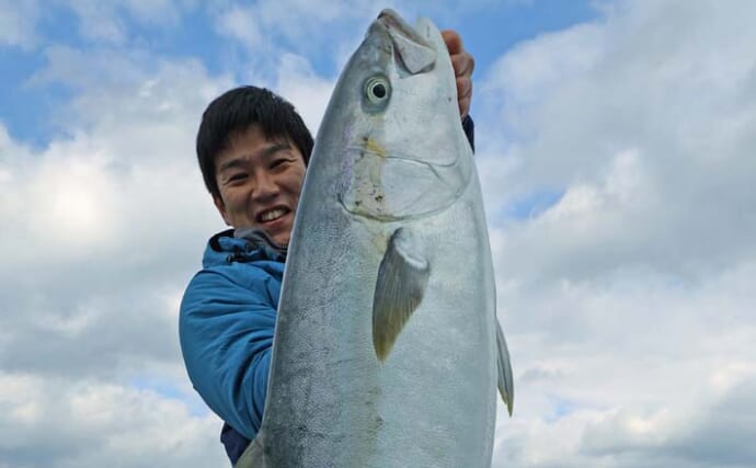 玄海灘キャスティングゲームで12kg超え頭にヒラマサ2尾キャッチ成功！【福岡・クルーズ】