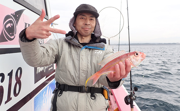 船でのエサ釣りでシロ＆アカアマダイ両本命キャッチ成功！【静岡・第八幸松丸】