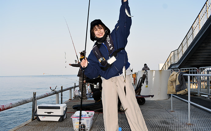 「アイドルの狩猟本能が覚醒！」NMB48平山真衣が成人後初の釣りでアジ爆釣　思わず悲鳴をあげたワケとは？