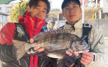 【カカリ釣り釣果速報】良型クロダイがカキエサに好反応中！（三重）