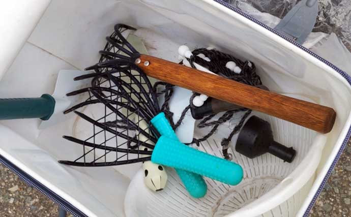 「釣り人的な思考でアサリを大漁ゲット！」潮干狩りを家族で満喫【兵庫・的形潮干狩場】