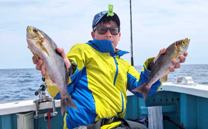【沖釣り釣果速報】御前崎沖の五目便でシマアジ・カンパチなど多彩な魚種がヒット中（愛知・静岡）