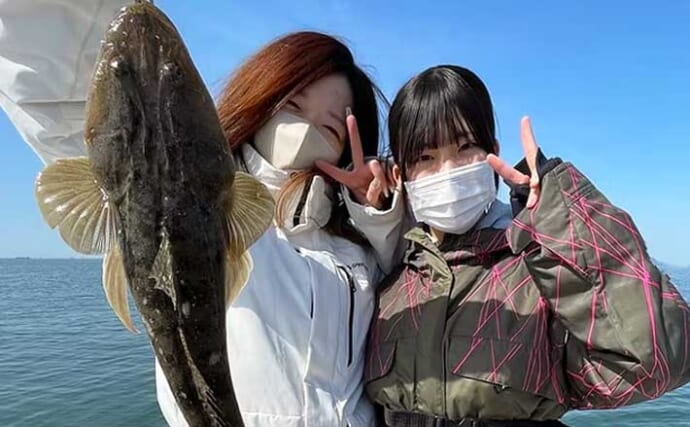 【沖のルアー釣果速報】伊勢湾沖でマゴチ船中全員ヒット＆50cm超も登場！（愛知）