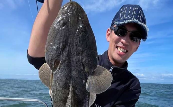 【沖のルアー釣果速報】伊勢湾のルアーマゴチ釣りで60cmオーバーをゲット！（愛知）
