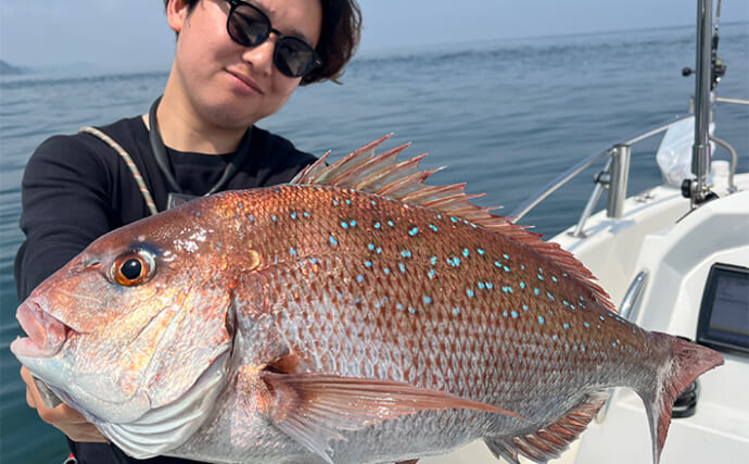 春の伊勢湾タイラバで50cm級を筆頭に数釣りを満喫　テクノタイラバにアタリ集中
