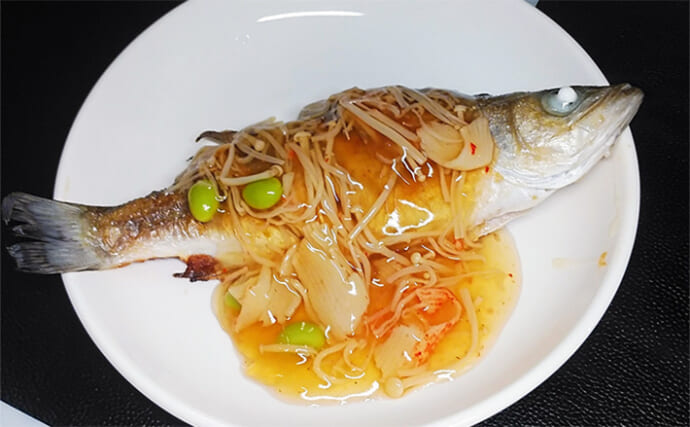 釣った魚で作る「本格派中華」レシピ：ヒラスズキの中華風　万能ソースをたっぷりと