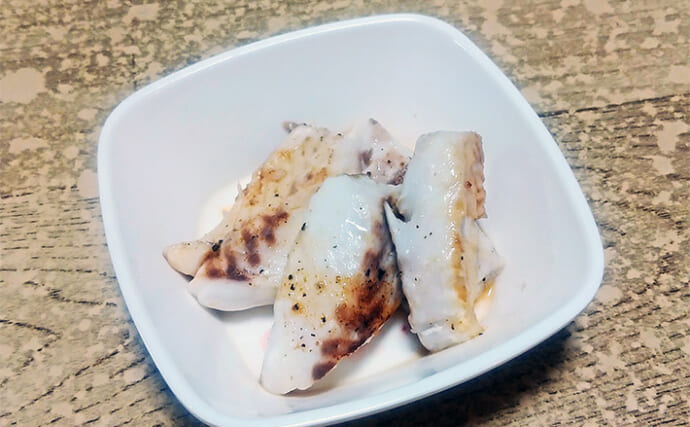 釣魚で作る「こってり」レシピ：麦わらダイのバター焼き　微量のしょう油が決め手