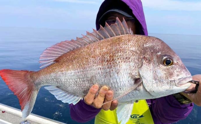 【沖釣り釣果速報】大分沖のタイラバ便で70cm大ダイをキャッチ！（大分・熊本）
