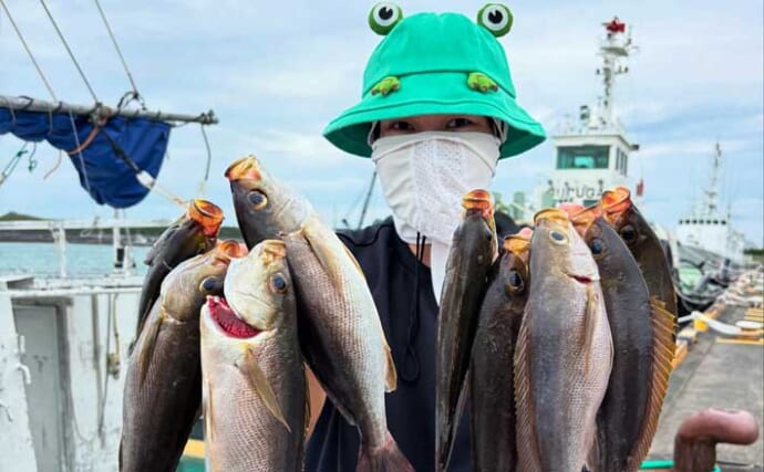 【沖釣り釣果速報】五目釣りでイサキが連発！コマセ不要で入れ食いに（愛知・静岡）