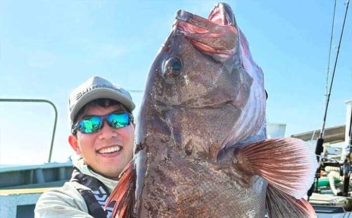 【沖釣り釣果速報】泳がせ釣りで6.5kgマハタをキャッチ！（愛知・静岡）