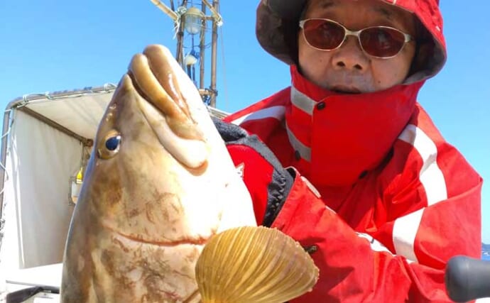 【沖釣り釣果速報】早福沖の泳がせ釣りで12kg大アラ（クエ）をキャッチ（長崎・佐賀）