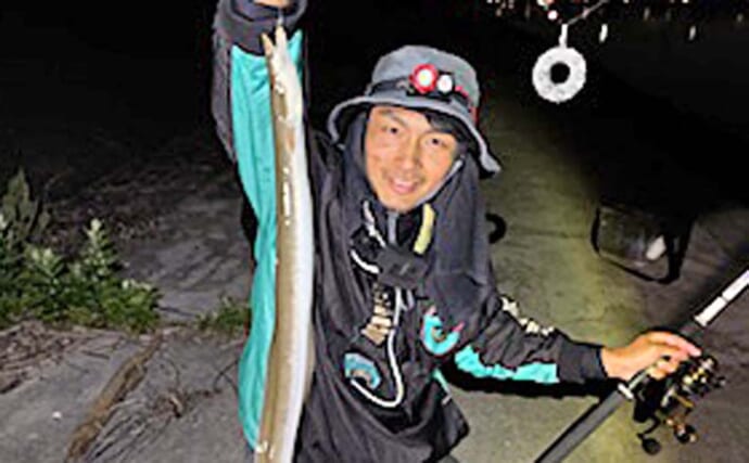 新川河口のウナギ釣りで極太サイズ含む良型3匹を手中【愛知】潮を読み切り数・型ともに好調