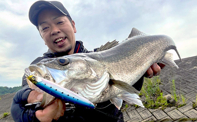 「超遠投で大型河川のシーバスを攻略！」ソニックブームシリーズを使い分けて本命と対面【大分】