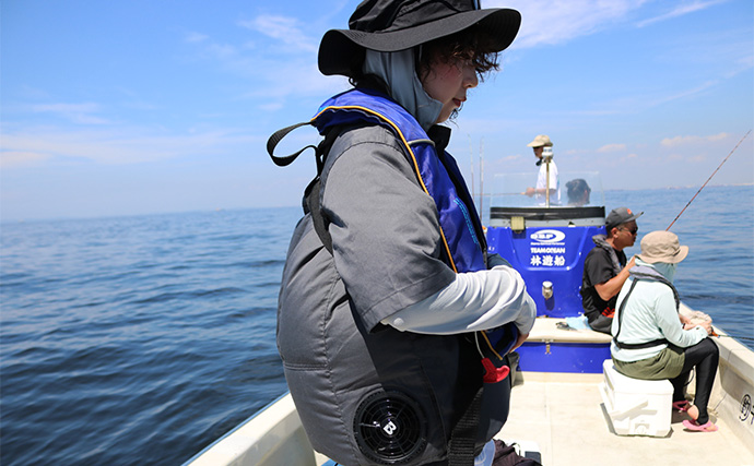 「炎天下でも涼しい＆携帯の充電もできる！」空調ウェア『Bulonchiファンバッテリー』でキス釣りしてみた