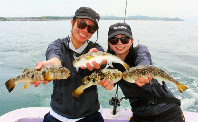 「ビギナー女子がフグを連発！」淡路島沖で新作カットウ釣り仕掛けが炸裂【兵庫】