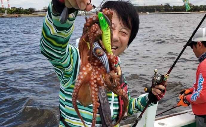 「2.3kg級大ダコ浮上！」東京湾のエギタコ釣りで1kg超えを続々キャッチ【千葉】