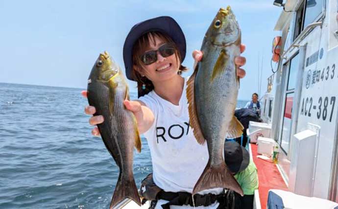 【沖釣り釣果速報】伊良湖沖のイシダイ釣りで4.6kgの良型浮上！（愛知・静岡）