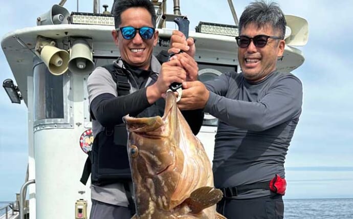 【沖釣り釣果速報】玄界灘のアラ釣りで23kgのモンスターサイズを確保！（福岡）