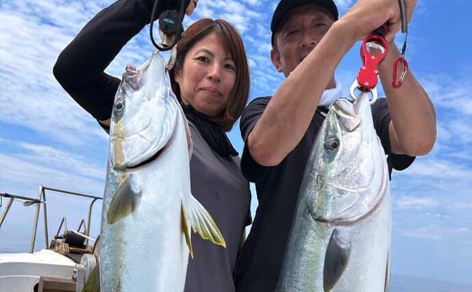 【沖釣り釣果速報】玄達瀬の完全フカセ釣りで105cmブリ×ヒラマサ交雑種浮上！（北陸）