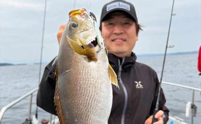 「腹パンの40cm超え連発！」唐津沖のSLJイサキゲームで全員安打達成【佐賀】