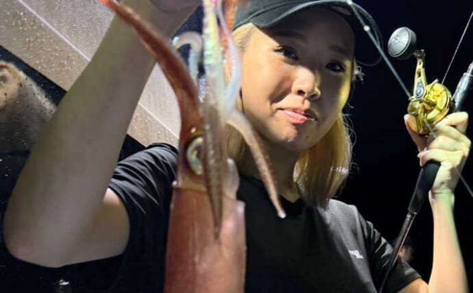 【沖釣り釣果速報】船中1100尾超！玄界灘の夜焚きイカ釣りで平均100匹超えの爆釣劇（福岡）