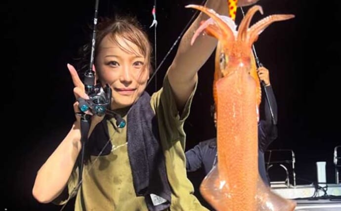 【沖釣り釣果速報】釣る人200尾の爆釣！玄界灘の夜焚きイカ釣りが入れ食いモード（福岡）
