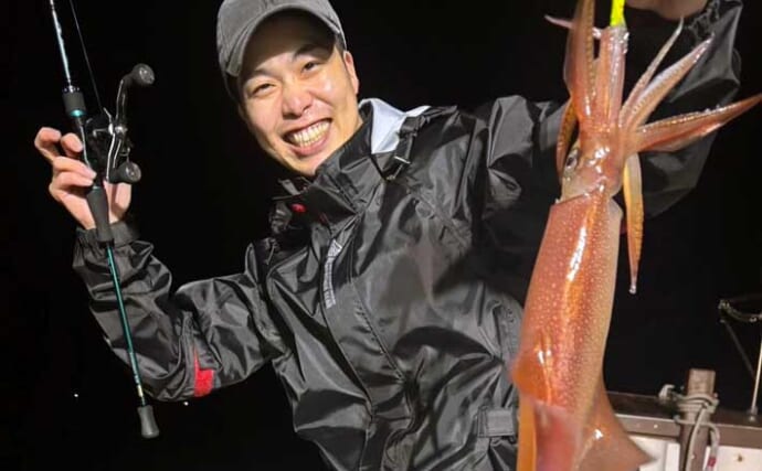 【沖釣り釣果速報】イカメタルで船中トップ131尾！玄界灘の夜焚きイカ釣りが絶好調（福岡）