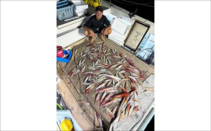 【沖釣り釣果速報】イカメタルで船中トップ131尾！玄界灘の夜焚きイカ釣りが絶好調（福岡）