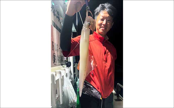 【沖釣り釣果速報】イカメタルで船中トップ131尾！玄界灘の夜焚きイカ釣りが絶好調（福岡）