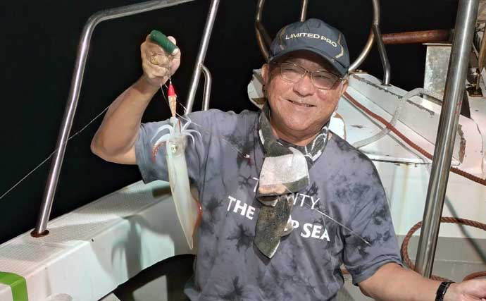 【沖釣り釣果速報】イカメタルで船中トップ131尾！玄界灘の夜焚きイカ釣りが絶好調（福岡）