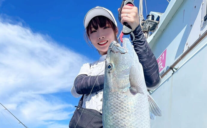 久米島ジギング釣行でガーラにカンパチ！ エサ釣りでは8kg級アオチビキも手中