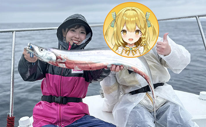 VTuber『うおむすめ』が東京湾ジギングに初挑戦！ 人気釣り師