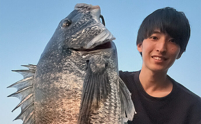 都市河川でのブッコミ釣りで「年無し」筆頭に大型チヌ乱舞！【大阪】本命のウナギは不発